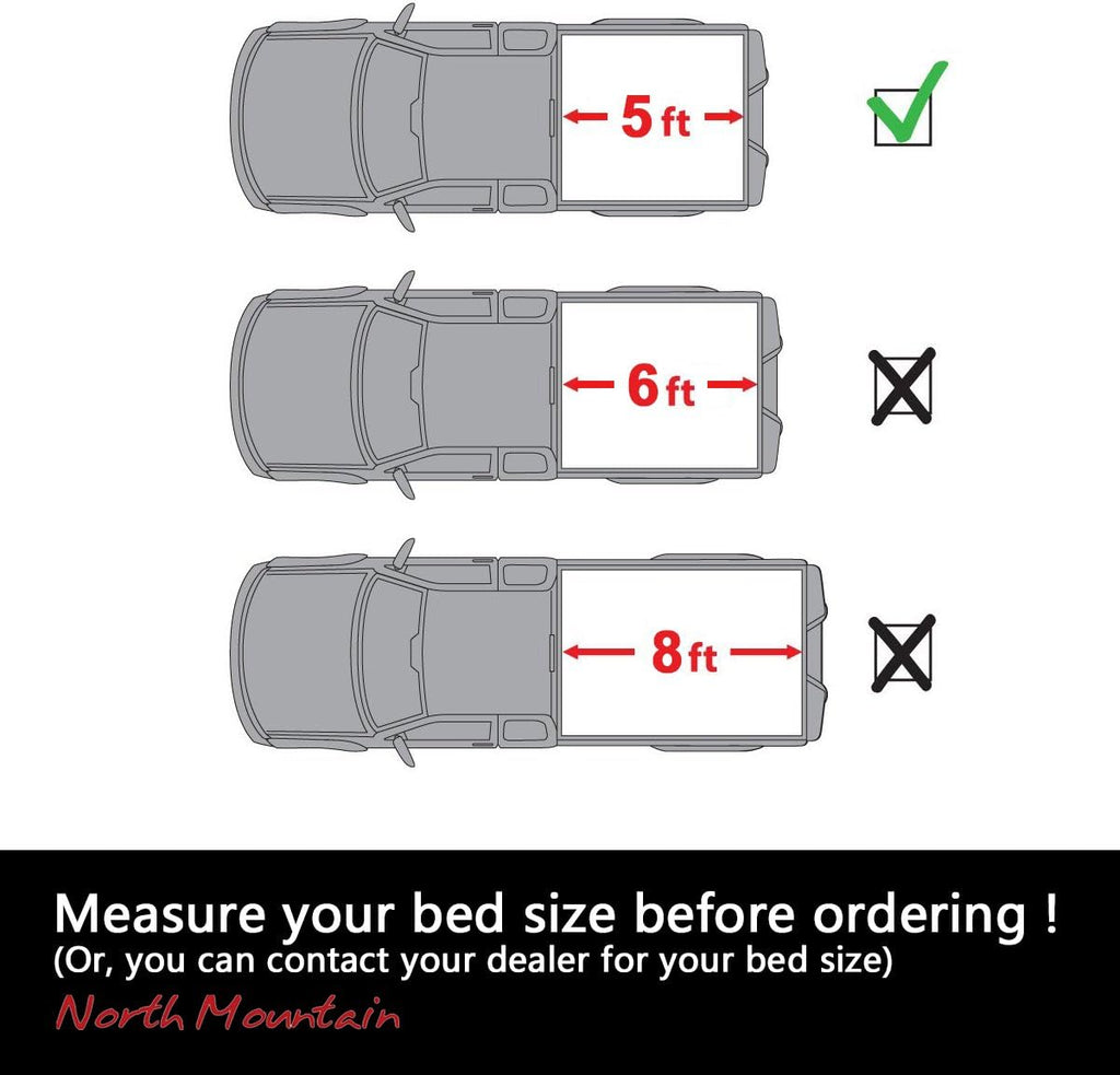 Soft Roll Up Tonneau Cover for Ford Ranger 5ft Bed L7044