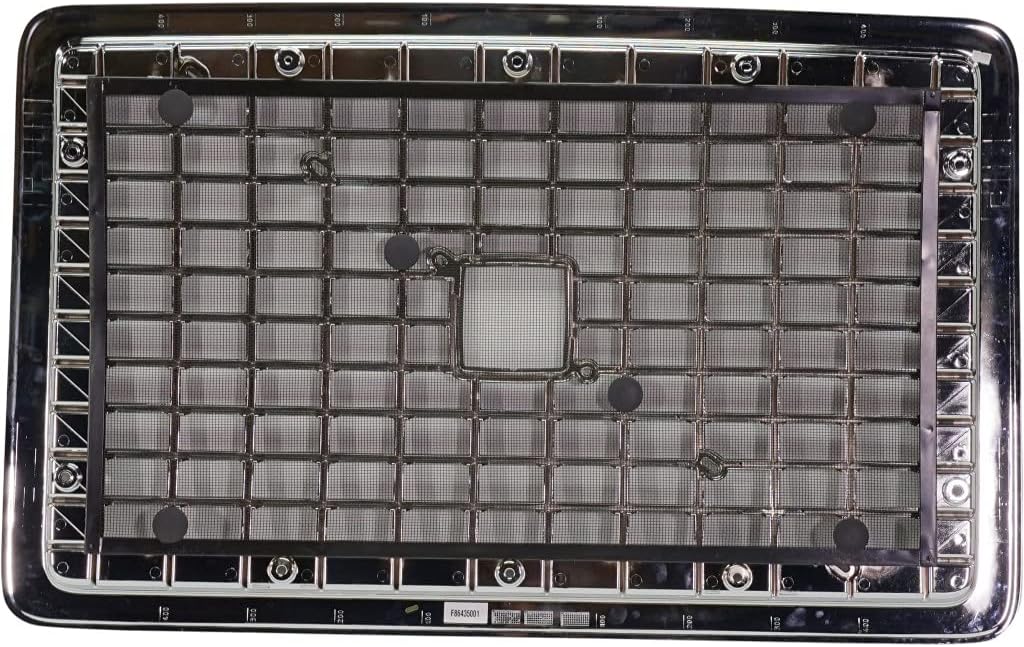 Chrome/Black Cross Bar Insert Grille with Bug Screen X674