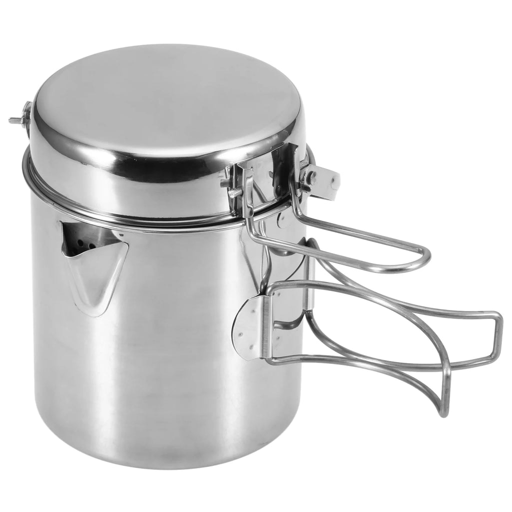 1L Stainless Steel Camping Kettle M8188