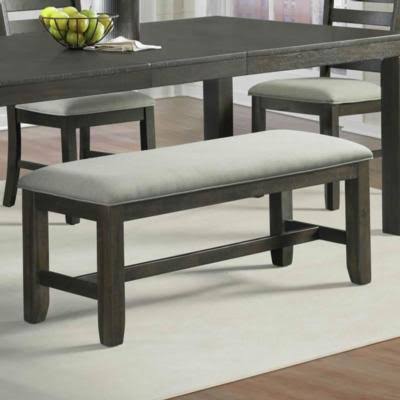 Charcoal/Grey Dining Bench P4581