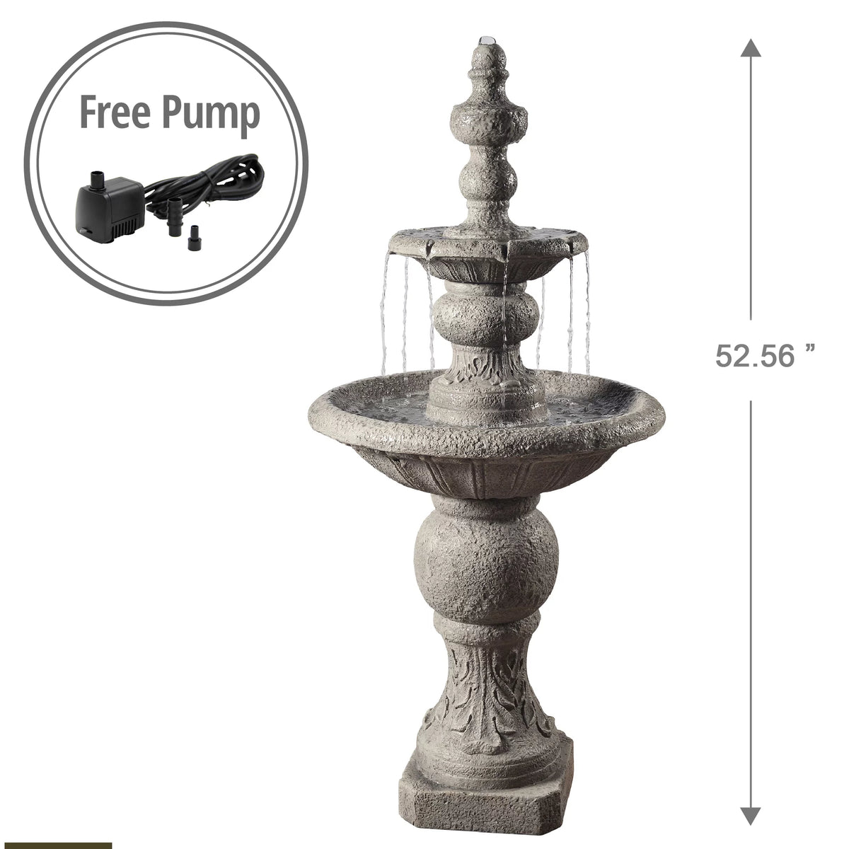 Indoor Water Fountain Gray I716155