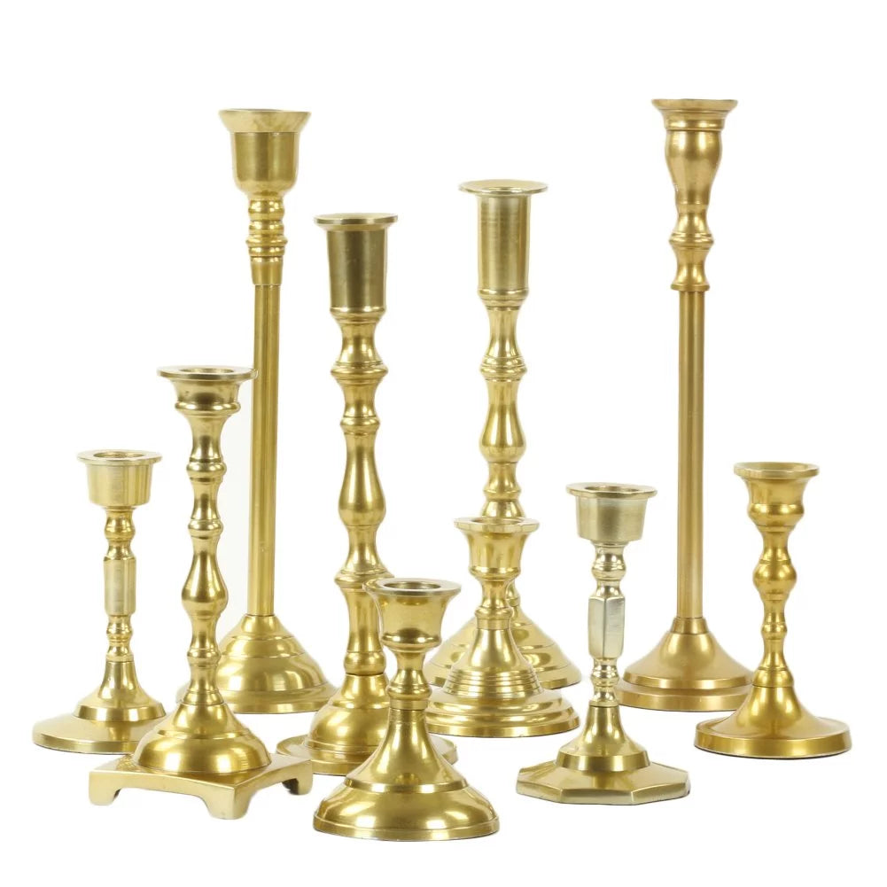 Gold Mixed Taper Holders Set of 10 B46346