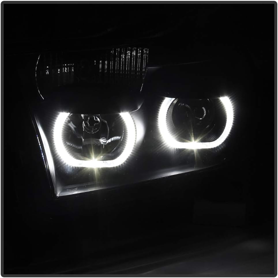 Black Smoked LED Projector Headlights Headlamps K63160