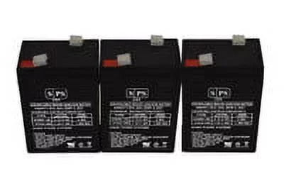 6V 4.5 Ah Alarm Replacement Battery 3 Pack H288556