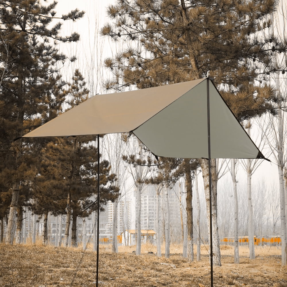 Waterproof Camping Tarp with Poles C564
