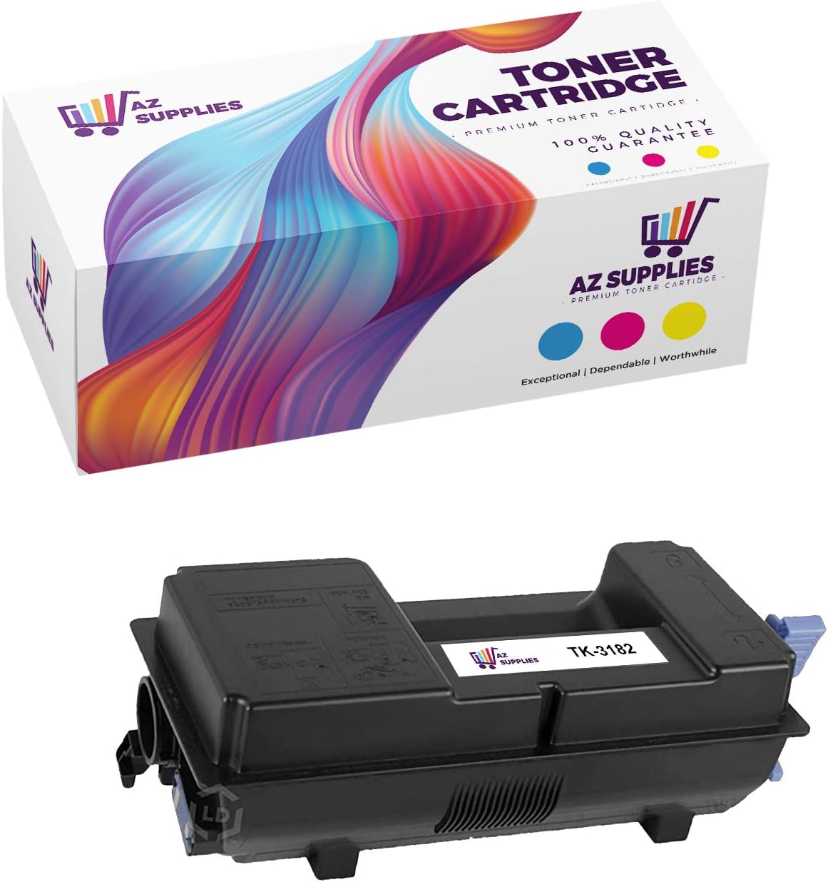 Toner Cartridge for Kyocera Mita TK-3182 ECOSYS P3055dn (Black - 1 Pack) Y81800