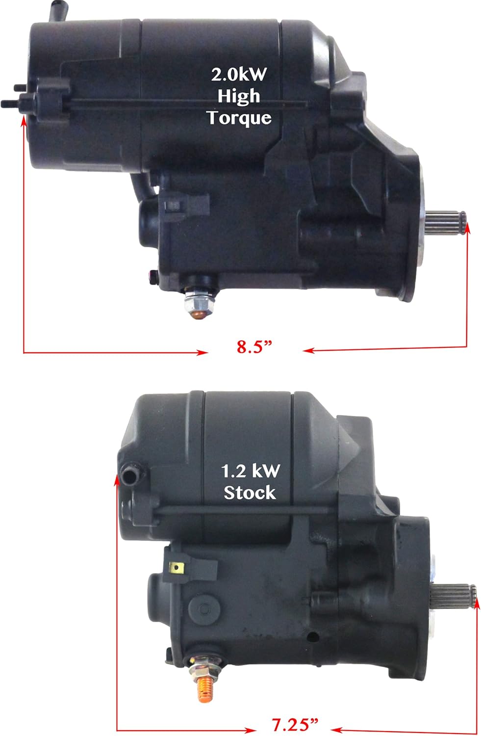 CHROME HIGH TORQUE STARTER D73357