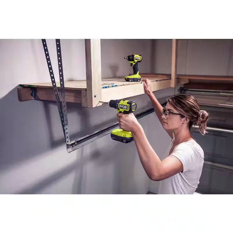 18V Brushless Cordless Compact 1/2 in. Drill and Impact Driver Kit with 1.5 Ah Batteries, Charger and Bag P46724