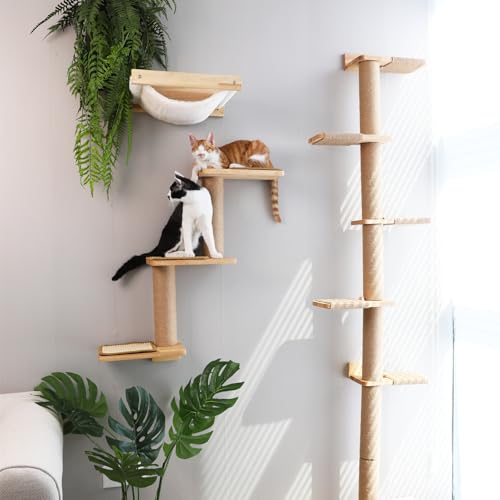 Cat Wall Shelves and Scratching Post N28757
