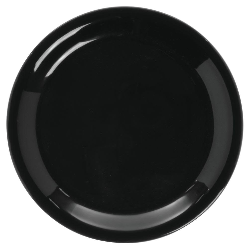 Black Melamine Narrow Rim Pie Plate B878328
