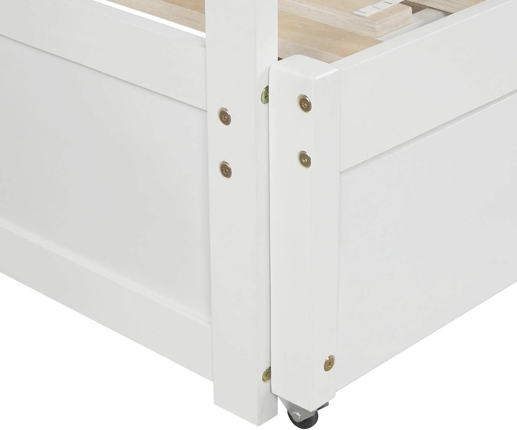 White Wood Extendable Daybed L2120