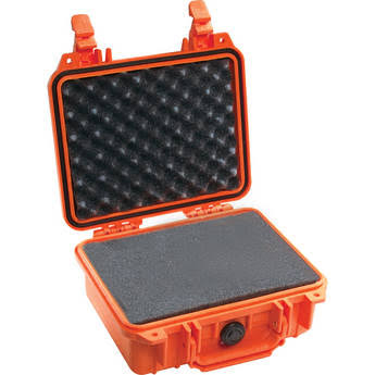 Orange Pelican 1200 Case with Foam X115