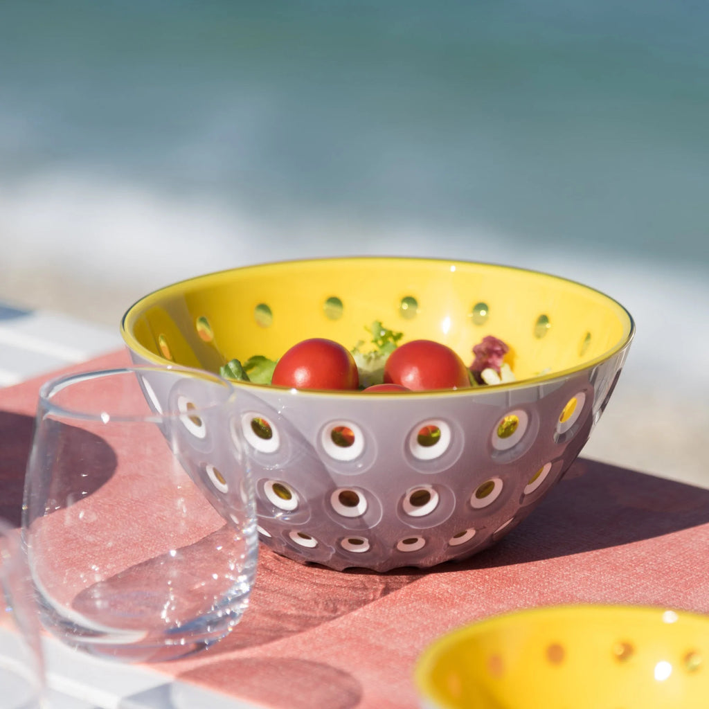 Bowl 20cm Blue/White/Orange O957
