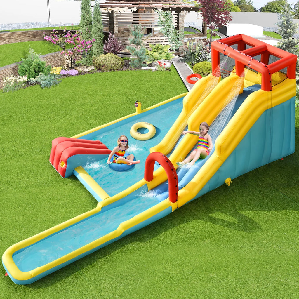 7 in 1 Inflatable Dual Slide Water Park Bouncer Y16401