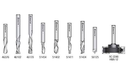 18-Pc CNC Router Bit Collection, 1/4 Shank R53343