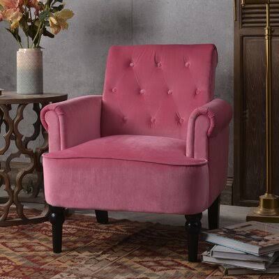 Rosewood Velvet Tufted Fabric I949522
