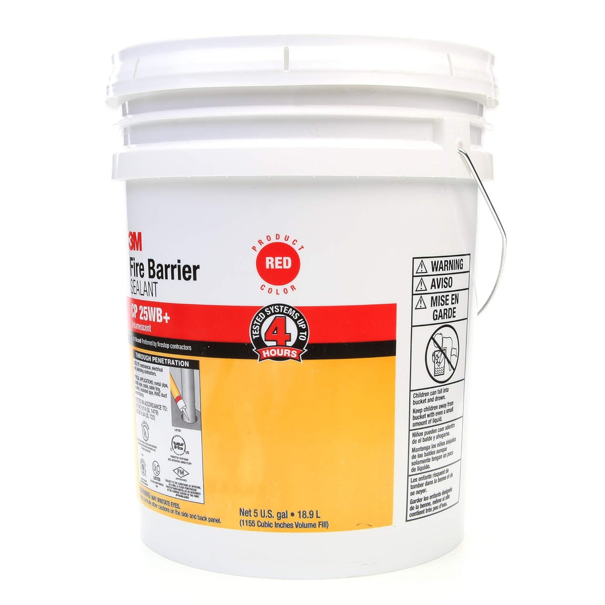 Fire Barrier Sealant - 5 Gallon Drum (Pail) - Red K8385