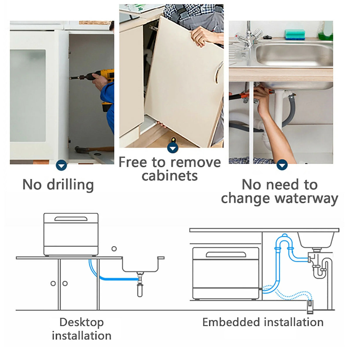 Portable Dishwasher 1200W H560